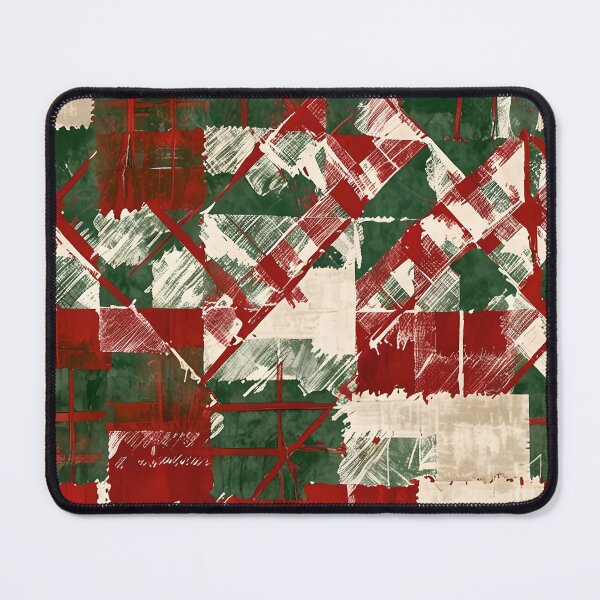 Item preview, Christmas Grunge Plaid Green, Red and Beige designed and sold by gjsart.