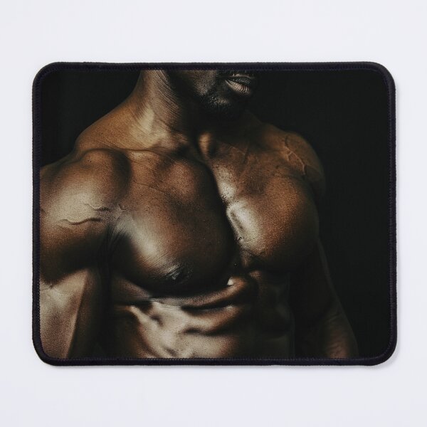 Item preview, Erotic Sexy Muscular Shirtless Black Male designed and sold by Atlas Kai.