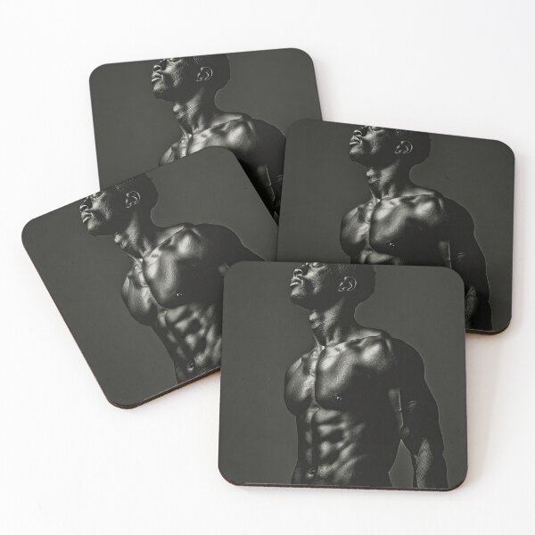 Item preview, Erotic Sexy Muscular Shirtless Black Male designed and sold by Atlas Kai.
