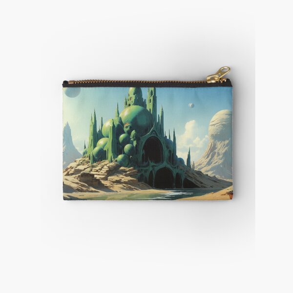 Item preview, Fantasy Alien Castle on Desert Planet – Sci-Fi Adventure Art designed and sold by Antalahia.