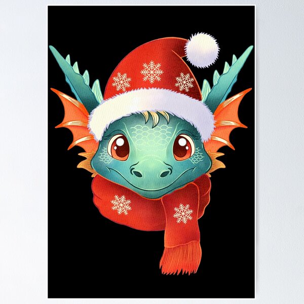Aperçu de l'œuvre Petit dragon de Noël créée et vendue par AngeMNunez.