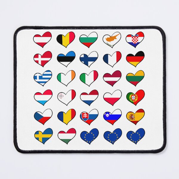 Item preview, Heart Flags EU Countries designed and sold by drawsbygab.