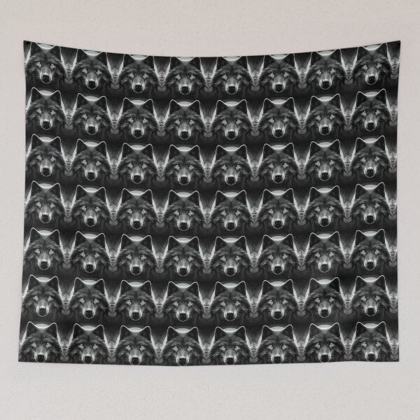 Item preview, Majestic Wolf and Moon Design designed and sold by Artbyminga.