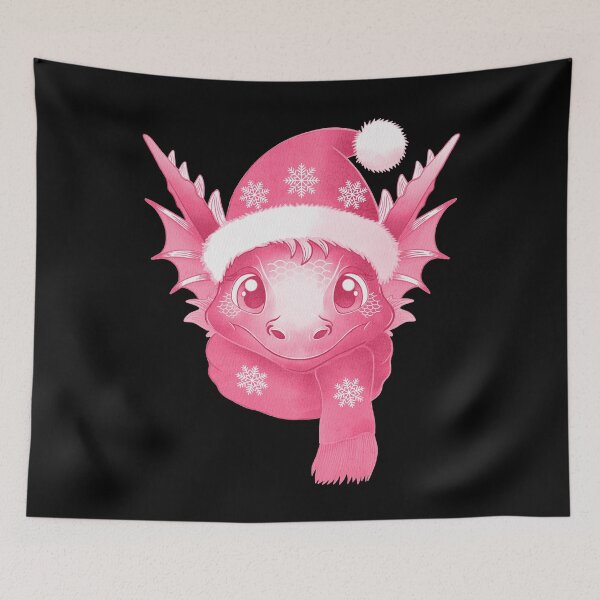 Item preview, Christmas pink dragon designed and sold by AngeMNunez.