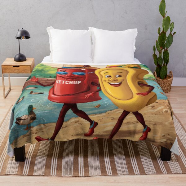 Item preview, Ketchup and mustard on a walk. designed and sold by MyHappyArtShop.
