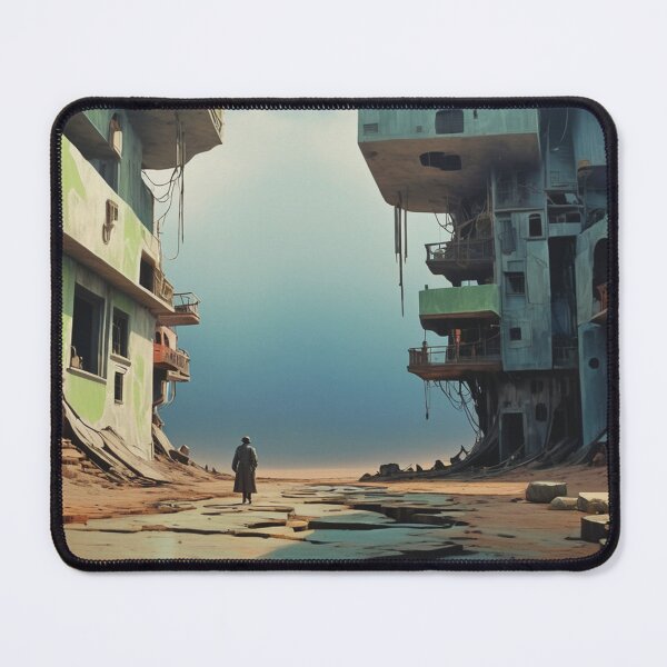 Item preview, Abandoned Dystopian Cityscape – Surreal Urban Exploration Art designed and sold by Antalahia.