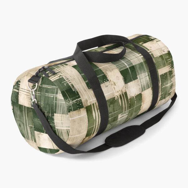 Item preview, Christmas Grunge Plaid Green & Beige designed and sold by gjsart.
