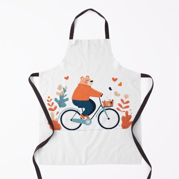 Item preview, Cute Bear on a Bicycle - Colorful SVG Illustration designed and sold by DrRoza.