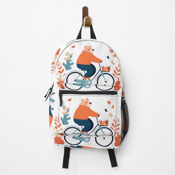 Item preview, Cute Bear on a Bicycle - Colorful SVG Illustration designed and sold by DrRoza.