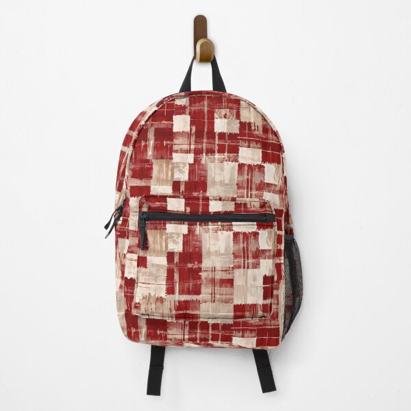 Item preview, Christmas Grunge Plaid Red & Beige designed and sold by gjsart.