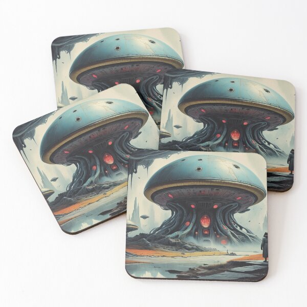Item preview, Alien Technology Hub – Futuristic Sci-Fi Landscape Ar designed and sold by Antalahia.