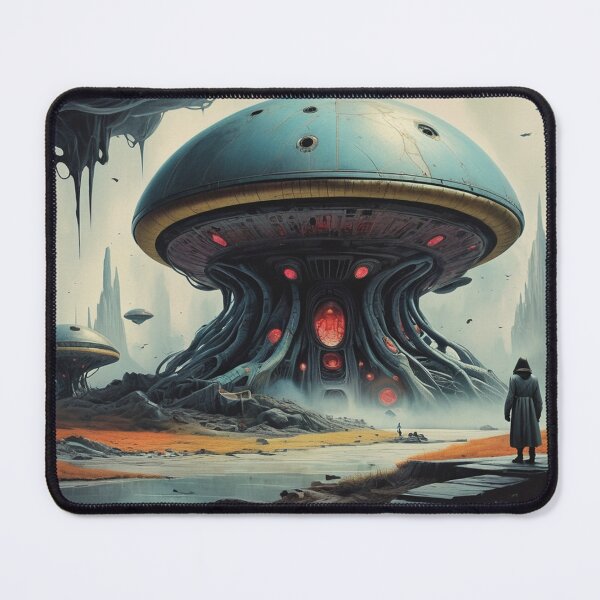 Item preview, Alien Technology Hub – Futuristic Sci-Fi Landscape Ar designed and sold by Antalahia.