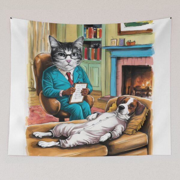 Item preview, Cat therapy. designed and sold by MyHappyArtShop.