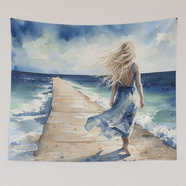 Item preview, Journey to Serenity | Path to Tranquility | Ocean's Edge Reflection designed and sold by Dipab121.