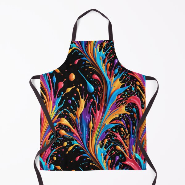 Item preview, Wild & Vibrant Paint Spill on Black designed and sold by gjsart.