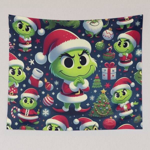 Item preview, Santa Grinch Cute Pattern designed and sold by Simplybe1.