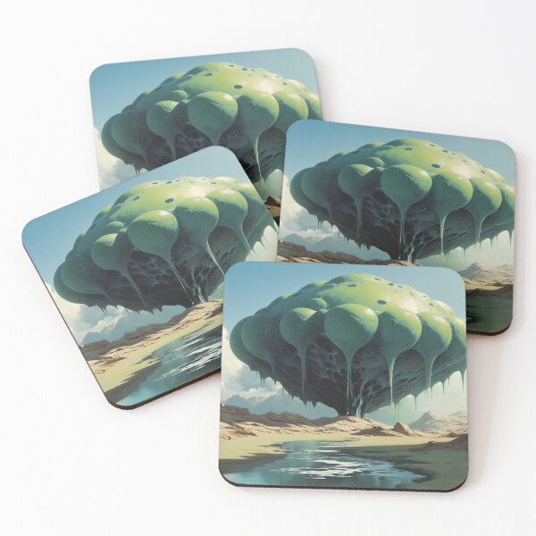 Item preview, Alien Floating Blob – Futuristic Sci-Fi Landscape designed and sold by Antalahia.