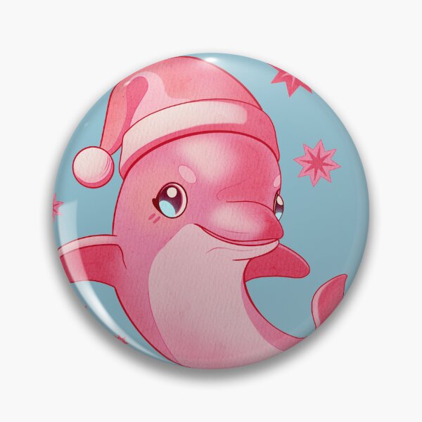 Item preview, Pink christmas dolphin designed and sold by AngeMNunez.