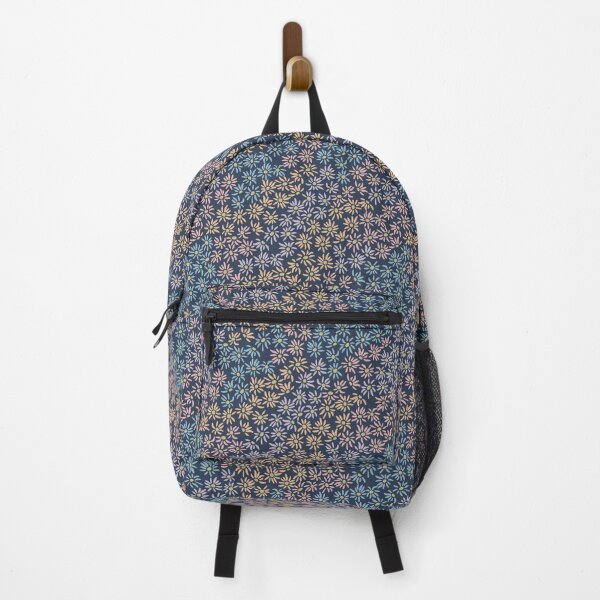 Item preview, Florette Daisy Floral Pattern - Dusk, Dust, Rose, Melon, Sky, Gold designed and sold by Irene Estelle.