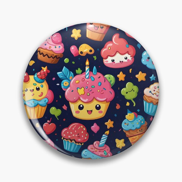 Item preview, Wild & Vibrant Kawaii Birthday Cakes designed and sold by gjsart.
