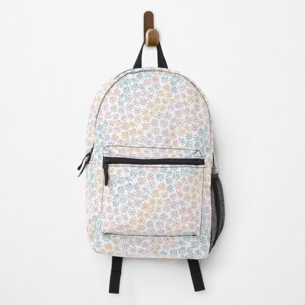 Item preview, Florette Daisy Floral Pattern - Snow, Melon, Rose, Dust, Sky, Gold designed and sold by Irene Estelle.