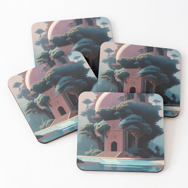 Item preview, Serene Fantasy Sanctuary – Mystical Palace in a Dreamlike Landscape designed and sold by Antalahia.