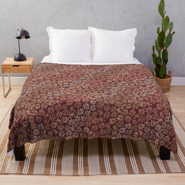 Item preview, Florette Daisy Floral Pattern - Wine, Dove, Melon, Fawn, Coral, Ochre designed and sold by Irene Estelle.