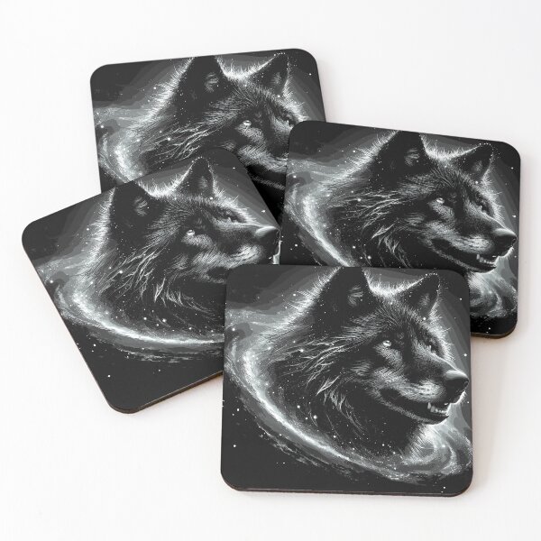 Item preview, Abstract Black Wolf Design designed and sold by Artbyminga.