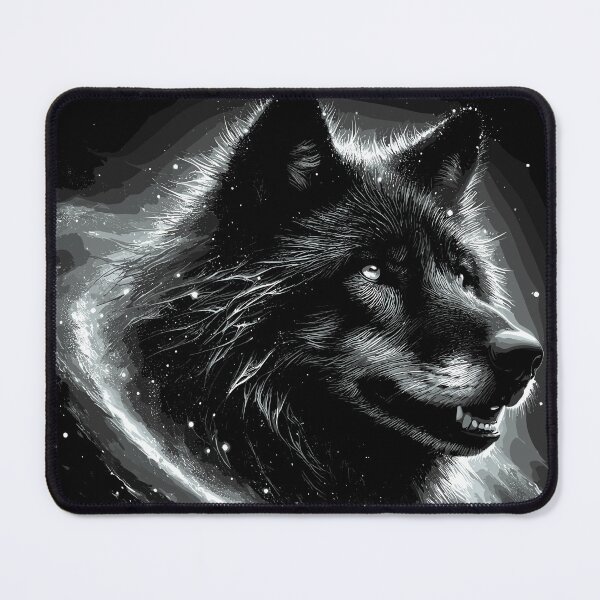 Item preview, Abstract Black Wolf Design designed and sold by Artbyminga.