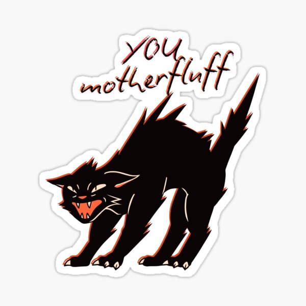Artikel-Vorschau von Du Motherfluff – Freche Katze mit Katzenattitüde, designt und verkauft von SpiritualBubble.