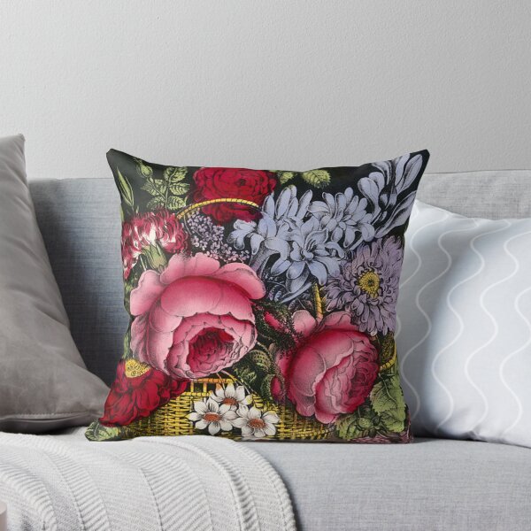 Item preview, Flower Basket by Currier & Ives, 1871ca designed and sold by HausHatfield.