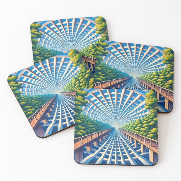 Item preview, Surreal landscape with futuristic architecture designed and sold by dk--design.