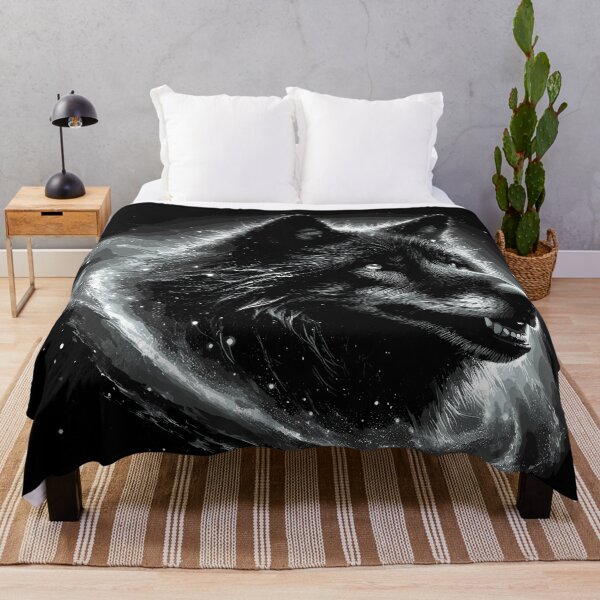 Item preview, Abstract Black Wolf Design designed and sold by Artbyminga.