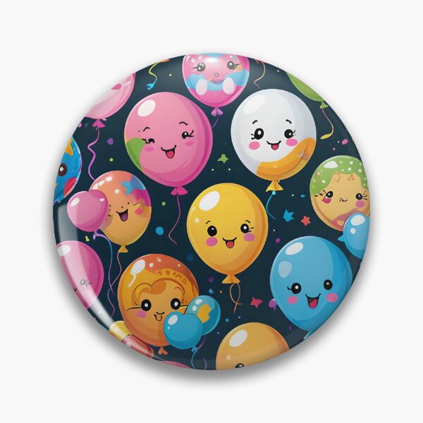 Item preview, Kawaii Style Birthday Balloons designed and sold by gjsart.