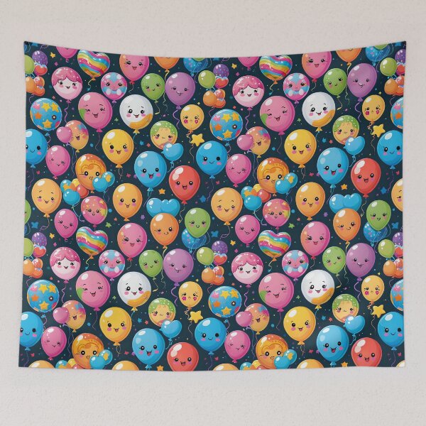 Item preview, Kawaii Style Birthday Balloons designed and sold by gjsart.