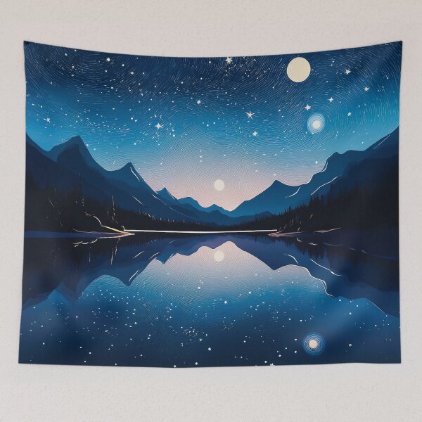 Item preview, A serene and mystical night design. designed and sold by HEMRO.