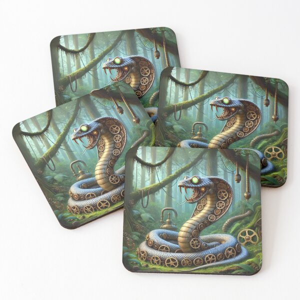 Item preview, Steampunk Fer-De-Lance Snake designed and sold by Sillytoe.