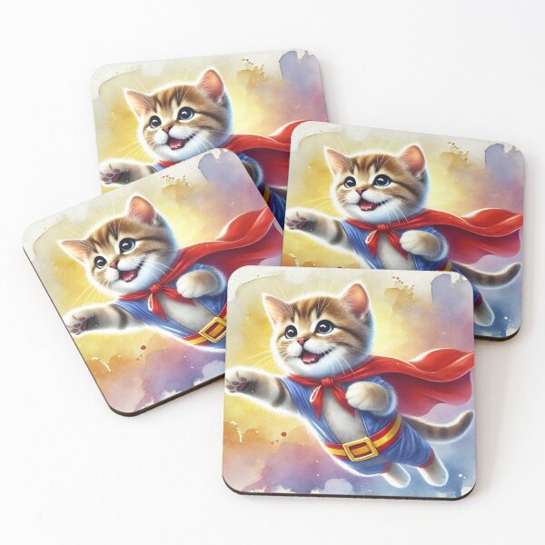 Item preview, Meowmers, The Super Duper Kitten Hero! designed and sold by NoelaniArt.