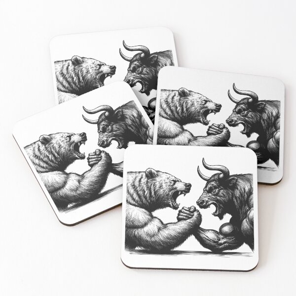 Artikelvorschau, Stier Bulle Bär Armwrestling Geschenk entworfen und verkauft von Pineapple-Tree.