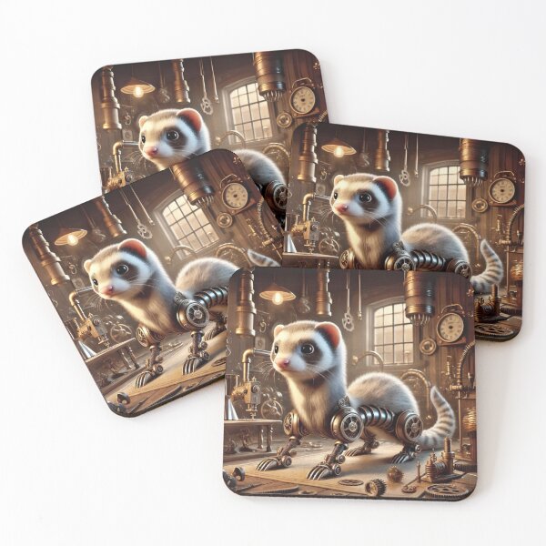 Item preview, Steampunk Ferret designed and sold by Sillytoe.