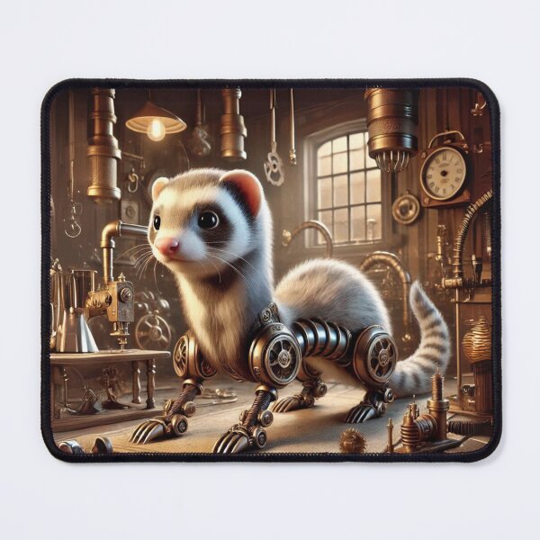Item preview, Steampunk Ferret designed and sold by Sillytoe.