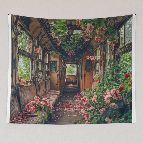 Item preview, Forgotten Blossoms: Nature's Reclamation of a Lost Train designed and sold by oanaunciuleanu.