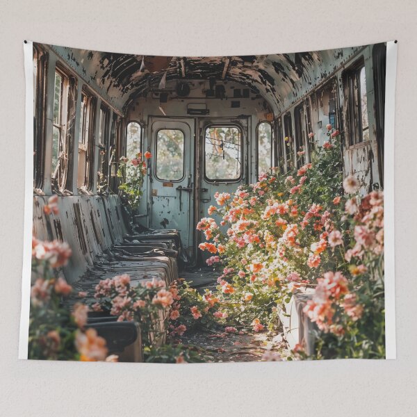 Item preview, Forgotten Blossoms: Nature's Reclamation of a Lost Train designed and sold by oanaunciuleanu.