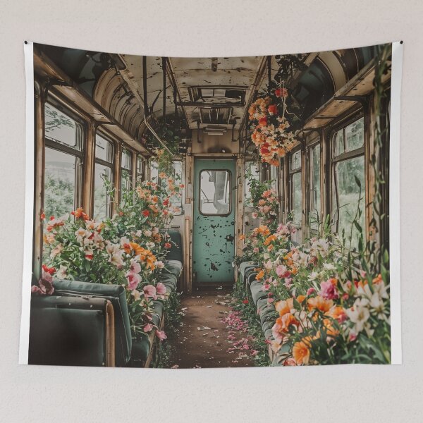 Item preview, Forgotten Blossoms: Nature's Reclamation of a Lost Train designed and sold by oanaunciuleanu.