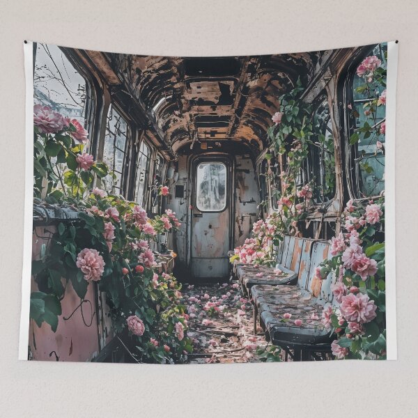 Item preview, Forgotten Blossoms: Nature's Reclamation of a Lost Train designed and sold by oanaunciuleanu.