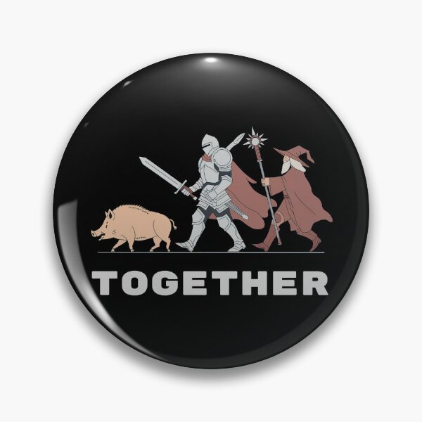 Item preview, DPS MMO - Knight, Wizard, and Boar Together designed and sold by FallenStarArt.