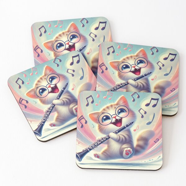 Item preview, Clarinet Playing Kitten! designed and sold by NoelaniArt.
