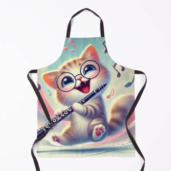 Item preview, Clarinet Playing Kitten! designed and sold by NoelaniArt.