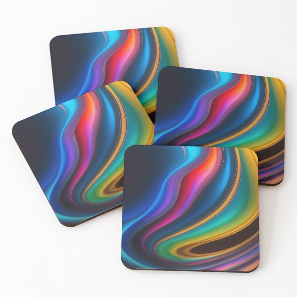 Item preview, Graceful Flow of Vivid Colour Waves designed and sold by ArtComixHaven.