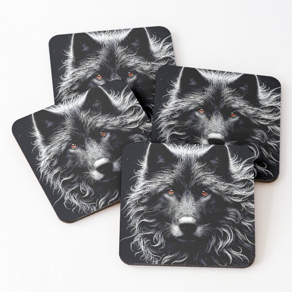 Item preview, Black Wolf With Red Eyes Design designed and sold by Artbyminga.